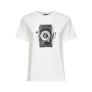 Max Mara Weekend Women White Organic Jersey Guglia Printed T-Shirt